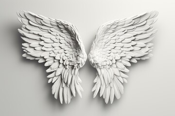 Obraz premium artistic outline of wings