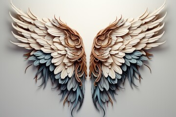 Fototapeta premium artistic outline of wings