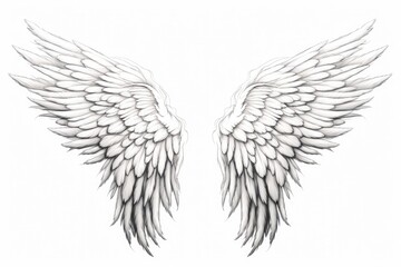 Obraz premium artistic outline of wings