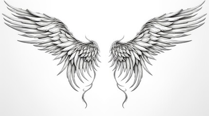 Obraz premium artistic outline of wings