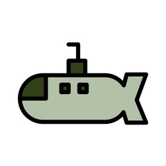 Military Navy Marine Filled Outline Icon
