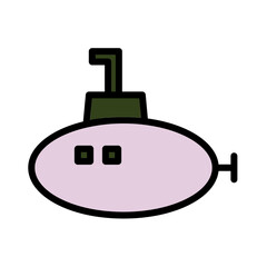 Boat Nautical Marine Filled Outline Icon