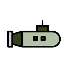 Boat Nautical Marine Filled Outline Icon