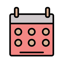 Calender Interface Seo Filled Outline Icon