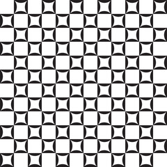 Geometric Seamless Pattern in Black and White Colors.Perfect for wallpapers, backgrounds, prints, stationery