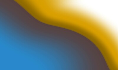 
Yellow, white, blue and gradient multicolored curve background