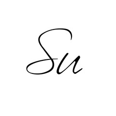 A hand-drawn signature logo design template	