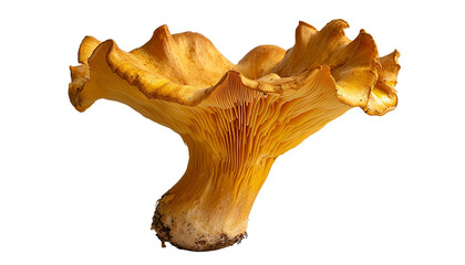 mushroom isolated yellow