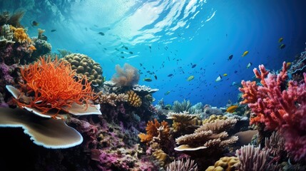 Fototapeta na wymiar ecosystem stony coral