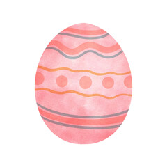 Easter eggs flat design on white background.
