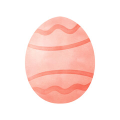 Easter eggs flat design on white background.