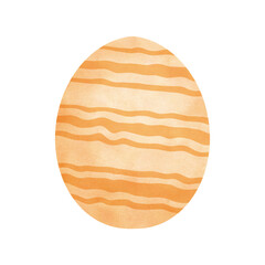 Easter eggs flat design on white background.