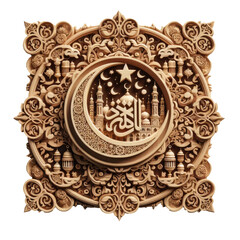 islamic symbol and logo representing the festive spirit of islamic event and celebration