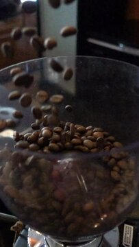 Slow Motion of Coffee Beans