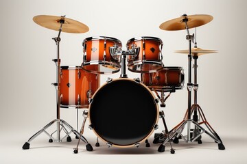 Fototapeta na wymiar Drum Kit: The rhythmic backbone of a rock band