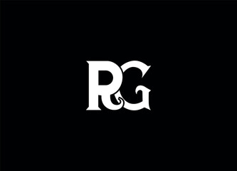 RG initial logo design and modern logo