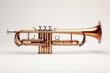 Obraz na płótnie Canvas artistic outline of Trumpet: A powerful brass instrument, synonymous