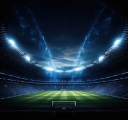 background of a football stadium at night with nice spotlights