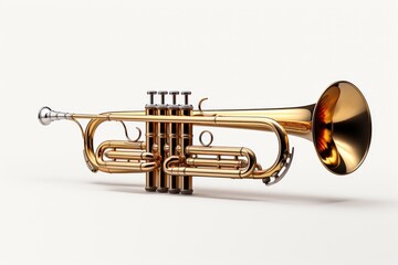 Obraz na płótnie Canvas Trombone: A brass instrument with a bold