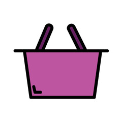 Basket Buy Store Filled Outline Icon