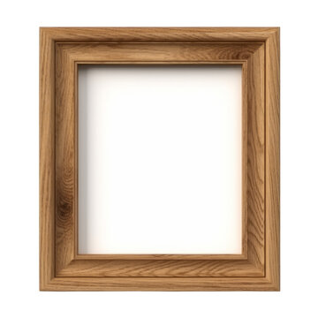 Wooden Picture frame PNG Cutout, Generative AI
