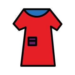 Clothing Fashion Shirt Filled Outline Icon