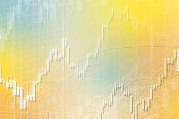 経済のイメージ背景 素材、株や為替、FXの背景イラスト