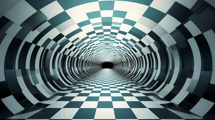 Naklejka premium Abstract optical illusion pattern seamless background