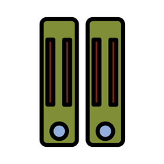 Civil Labor Office Filled Outline Icon