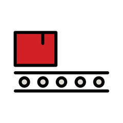 Factory Home Labor Filled Outline Icon