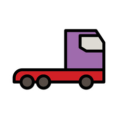 Tools Truck Work Filled Outline Icon