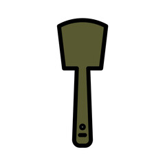 Cooking Hand Spatula Filled Outline Icon
