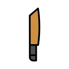 Cooking Kitchen Knife Filled Outline Icon