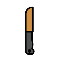 Cutting Tool Knife Filled Outline Icon