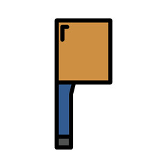 Tool Cleaver Kitchen Filled Outline Icon