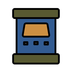 Chief Cook Food Filled Outline Icon
