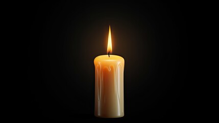 light candle transparent background In