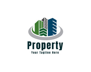 abstract property building real estate logo icon symbol design template illustration inspiration