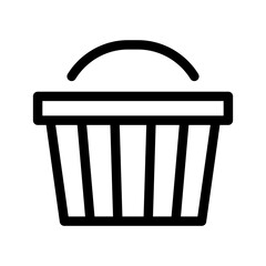 Basket Icon Vector Symbol Design Illustration