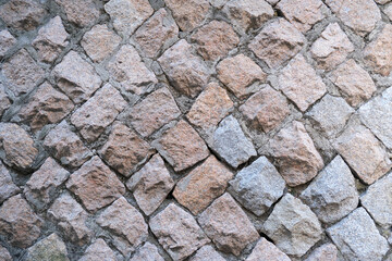 Texture of old stone brick wall