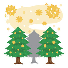 花粉が飛散するイメージ