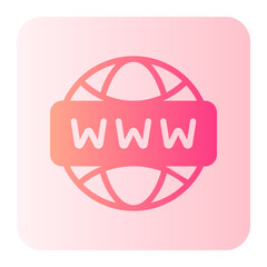 worldwide gradient icon