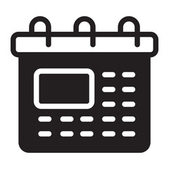 calendar glyph icon