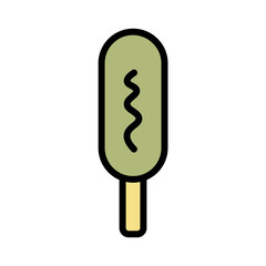 Corndog Meal Food Filled Outline Icon