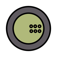 Food Meal Plate Filled Outline Icon