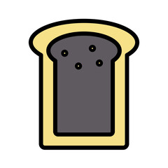 Food Piece Fast Filled Outline Icon