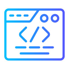 coding gradient icon