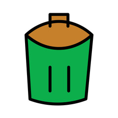 Bug Office Can Filled Outline Icon