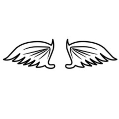 dragon wing line icon