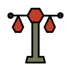 Balance Justice Law Filled Outline Icon